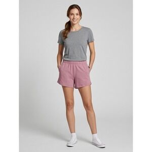 Eddie Bauer Womens Sleep Shorts Pink Elastic Waist Lounge Pajama Bottoms Small